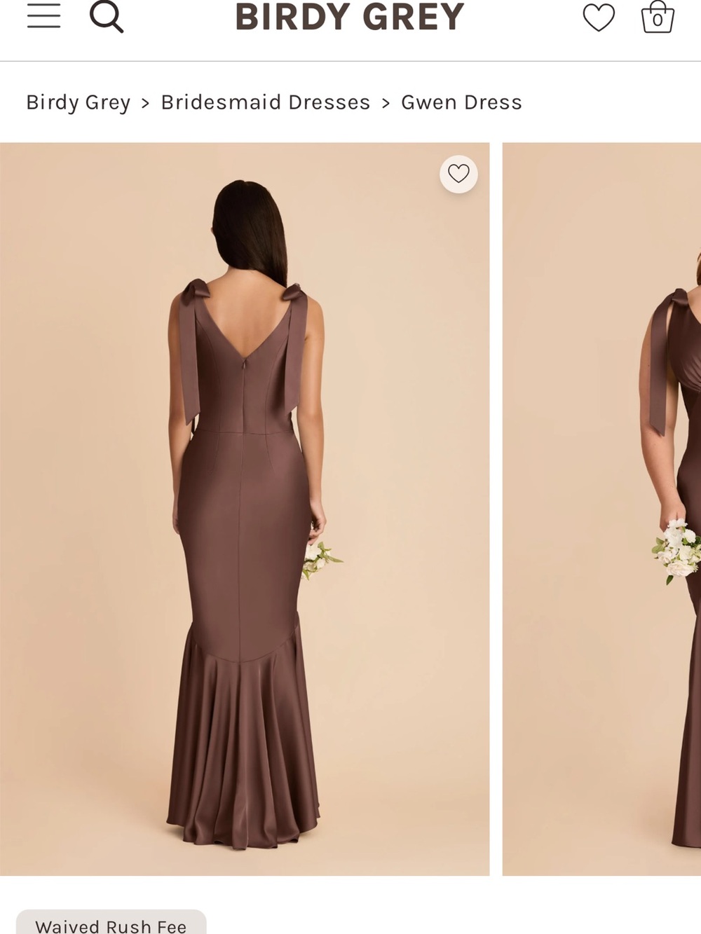 Birdy Grey Gwen Maxi Dress in Mocha Brown